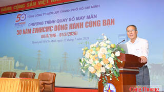 EVNHCMC quay số tri ân khách hàng nhân dịp kỷ niệm 50 năm thành lập