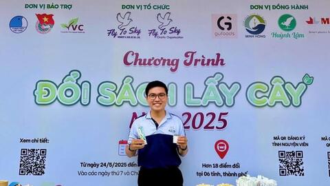 Hành trình đổi sách lấy cây: Gieo mầm xanh từ những điều giản dị