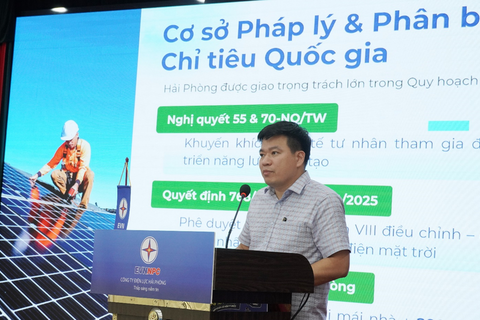 Điện lực Hải Phòng thúc đẩy phát triển điện mặt trời mái nhà