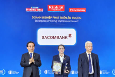 Sacombank được vinh danh Thương hiệu Mạnh Việt Nam 2026
