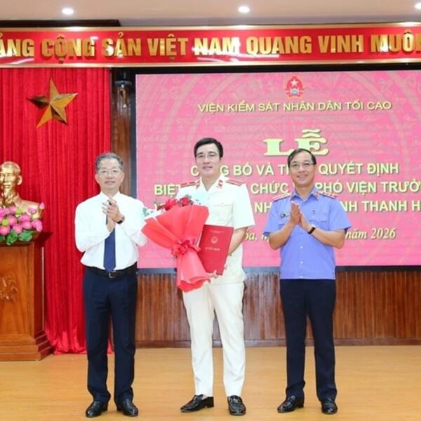Ông Lê Đức Sơn giữ chức Phó Viện trưởng VKSND tỉnh Thanh Hóa