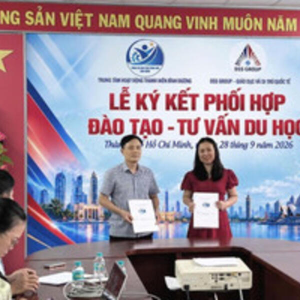 DSS Group ký kết đào tạo – tư vấn du học với Trung tâm Hoạt động Thanh niên Bình Dương