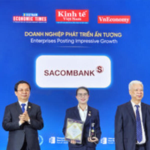 Sacombank được vinh danh Thương hiệu Mạnh Việt Nam 2026