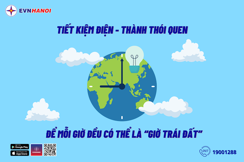 Tiết kiệm điện để mỗi giờ đều có thể là “Giờ Trái đất” Tiết kiệm điện để mỗi giờ đều có thể là “Giờ Trái đất”
