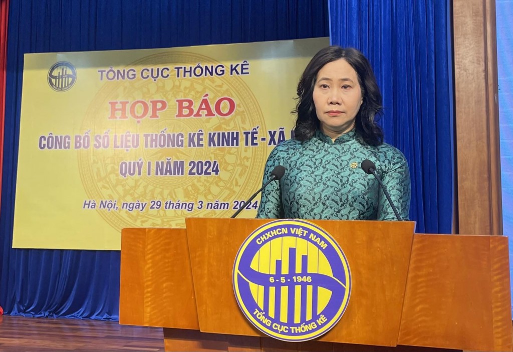Bà Nguyễn Thị Hương, Tổng cục trưởng Tổng cục Thống kê - Ảnh: VGP/Quang Thương Bà Nguyễn Thị Hương, Tổng cục trưởng Tổng cục Thống kê - Ảnh: VGP/Quang Thương