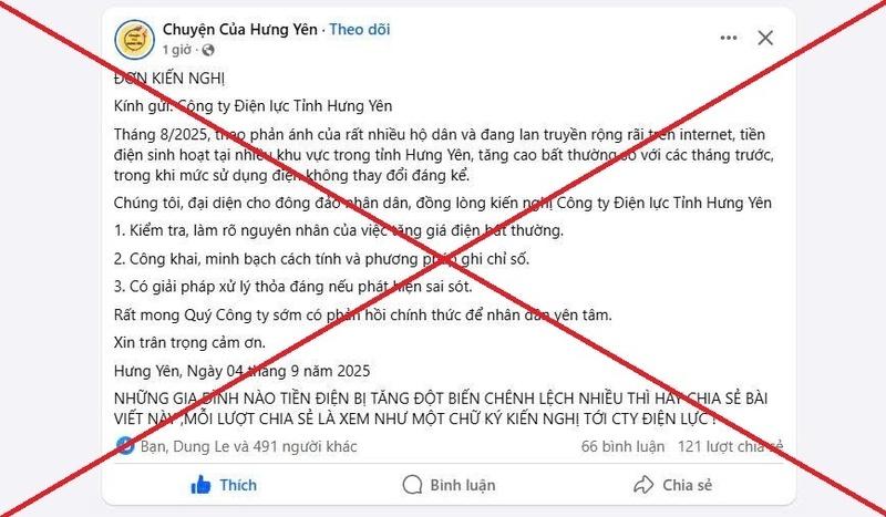 EVNNPC cảnh báo thông tin sai sự thật về hóa đơn tiền điện - 3