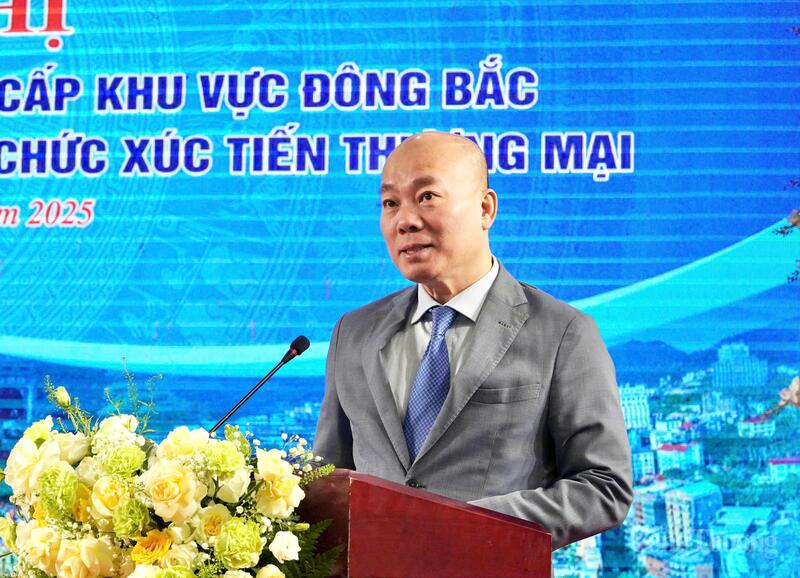 Ông Vũ Bá Phú - Cục trưởng Cục Xúc tiến thương mại (Bộ Công Thương) phát biểu tại hội nghị.