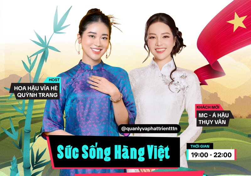 Không chỉ dừng lại ở hoạt động trưng bày và bán hàng trực tiếp, chương trình còn tổ chức phiên livestream giới thiệu, quảng bá và bán sản phẩm trên nền tảng TikTok từ 19h00 đến 22h00 ngày 17/7. Phiên livestream có sự tham gia của Á hậu Thụy Vân trong vai trò KOL, cùng đại diện Cục Quản lý và Phát triển thị trường trong nước và Trung tâm Xúc tiến Đầu tư, Thương mại và Du lịch tỉnh Điện Biên. Thông qua hình thức tương tác trực tuyến, khán giả trên cả nước sẽ được khám phá câu chuyện về vùng đất, văn hóa, con người Điện Biên, tìm hiểu nguồn gốc các sản phẩm đặc trưng và mua sắm trực tiếp trên nền tảng số.