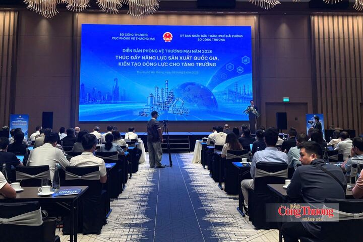 Toàn cảnh Diễn đàn Phòng vệ thương mại năm 2026.