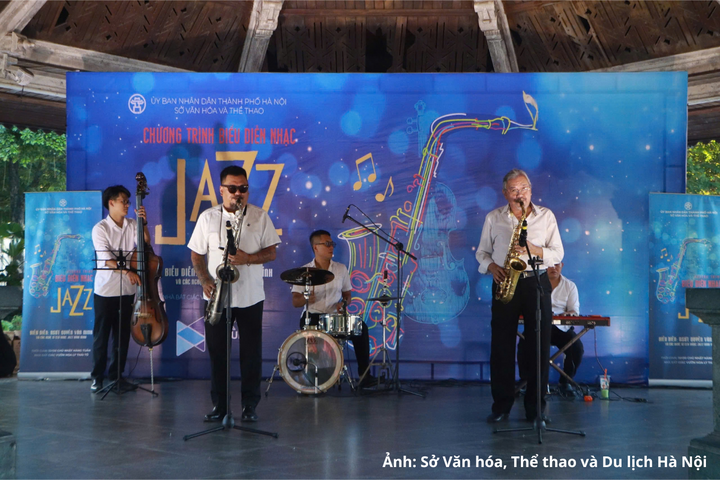 Các nghệ sĩ mang những giai điệu Jazz đa sắc đến với khán giả Thủ đô.