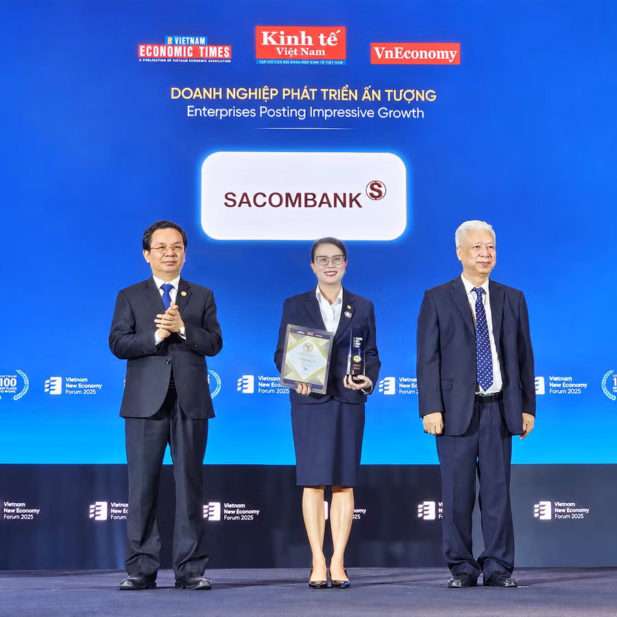 Sacombank được vinh danh Thương hiệu Mạnh Việt Nam 2026