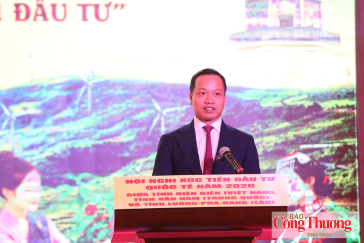 Bí thư Tỉnh ủy Điện Biên Trần Tiến Dũng phát biểu khai mạc